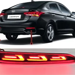 eliteauto Premium Car Reflector Led Brake Light for Bumper(Rear/Back) Drl New Design Car Reflector Light image 2