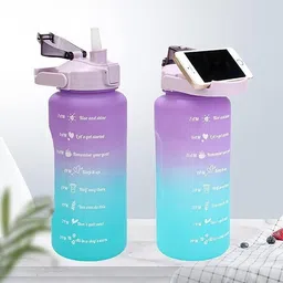 flipkart smartbuy 3 PCS MULTICOLOR WATERBOTTLE SET FOR DAILY USE AT OFFICE GYM AND TRAVELLING 2000 ml Bottle image 2