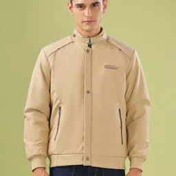 dollar Men Solid Bomber Jacket image 1