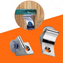 vmd Glass Shelf Brackets Mounting Brace Fixing Pegs Supports, holder Cup for Glass Shelves,Cabinet Display, (PACK OF 12) Shelf Bracket image 4