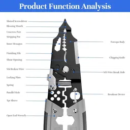 kadio 28 IN 1 WIRE STRIPPER Lineman Plier image 4