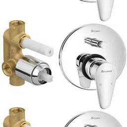 parryware Uno concealed Diverter Body with Concealed Upper Part set of 3 pic 349 Faucet Set-picture-15