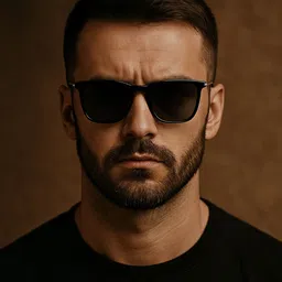 police Polarized Retro Square Sunglasses (53) image 5