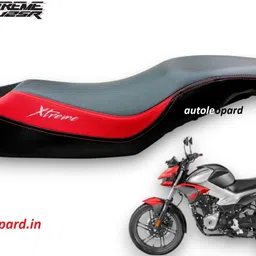 autoleopard NEW EXTREME 125 R SINGLE SEAT PREMIUM TOUCH RED BLACK TONE Single Bike Seat Cover For Hero NA-picture-4