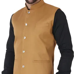 sylzon Solid Men Waistcoat image 3