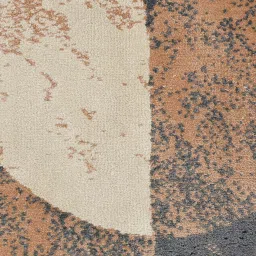 presto Blue Geometric Polyester 4 x 6 Feet Machine Made Carpet image 4