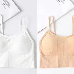 fraygon Women Cami Bra Lightly Padded Bra image 1