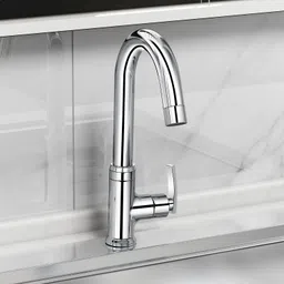 plantex Pure Brass COL-1012 Sink Cock for Kitchen - Rotatable (Mirror-Chrome Finish) Spout Faucet-picture-11