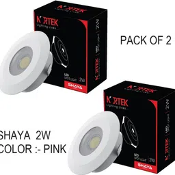 nortek Shaya 2W Led Spot Light Stylish Led Light for Home Decor Pink Pack of 2 Recessed Ceiling Lamp-picture-10
