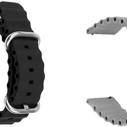 Gadgetzilla Silicone Ocean Loop Strap Compatible for Noise ColorFit Caliber 22 mm Silicone Watch Strap-picture-10