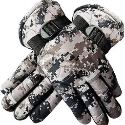 Solid Winter Men Gloves-image-28