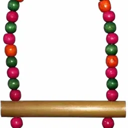 jainsons pet products Bird toy Parrot Chewing Toys-Hanging Bell Bird Cage Toys Suitable for Small Parakeets, Cockatiels, Conures, Finches, Budgie, Macaws, Parrots, Love Birds(Combo of 3 Bird chew toy) Wooden Chew Toy For Bird image 5