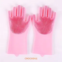 Silicone Grooming Gloves for Dog & Cat Hair Wet and Dry Glove-image-0