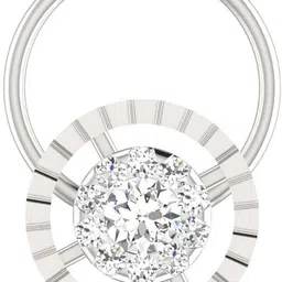 avsar Anisha 14kt Cubic Zirconia White Gold Nose Wire-picture-27