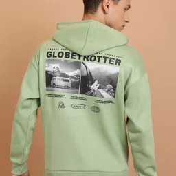 highlander Men Full Sleeve Printed Hooded Sweatshirt image 1