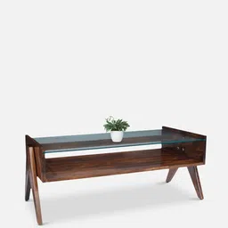 durian Casper Coffee Table in Brown Colour image 3