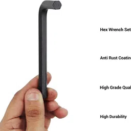 tool trust 9 Pieces Hex Wrench L Shape Repair Tool Allen Key Set image 3