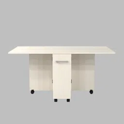 specialitypanels Adam 6 Seater Folding Table in Highland Pine Finish with Crockery unit & Storage image 4