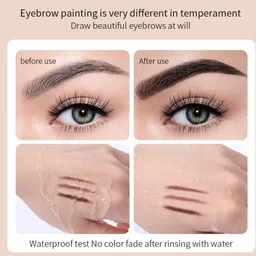 luzimaisa 3 in 1 eyebrow palette & Long lasting Eyebrow Filler with Brush image 3