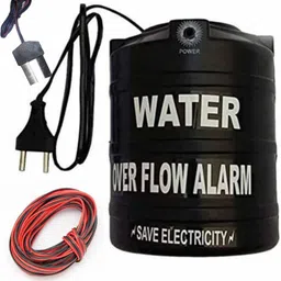iWin Pooja Water Alarm Tank Overflow Voice Sound High Quality & 15mtr Connecting Wire (Made in India) Wired Sensor Security System-image-4