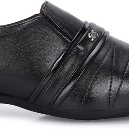 katenia Black Office Wear & Party Wear Semi Formal shoes Slip On For Men image 2