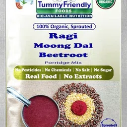 tummyfriendly foods USDA Certified Ragi Porridge Mixes - Stage1, Stage2, Stage3 | Rich in Calcium, Iron, Fibre & Micro-Nutrients |3 Packs, 50g Each Cereal image 4