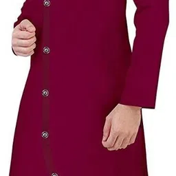 trust ous Men Cotton Blend Kurta Ethnic Jacket Set image 3