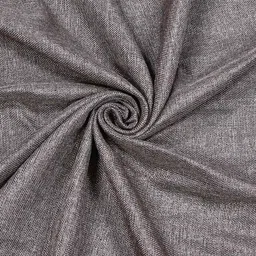 the conversion Coffee Premium Jute Solid 9ft Light Filtering Eyelet Longdoor Curtain (1 Pc) image 3