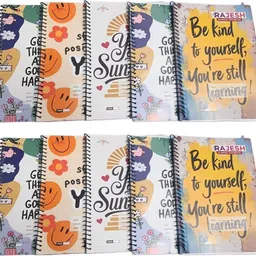 rajesh Soft Cover Spiral Notebook, Memo Notepads Diary Notebook, 11.7 Inch x 8.3 Inch A4 Notebook Unruled 140 Pages-picture-30