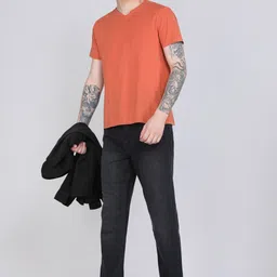 roadster Men Regular Mid Rise Black Jeans image 2