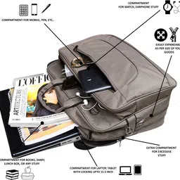 hvh world Men Grey Messenger Bag image 4