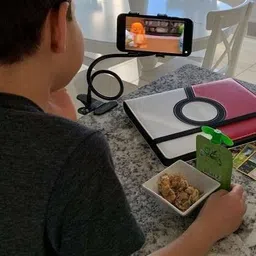 Saztech Mobile Stand Holder Metal Built Phone Perfect for Video Table Online Class Mobile Holder image 5