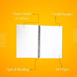 rajesh stationery Soft Cover Spiral Notebook, Memo Notepads Diary Notebook, 11.7 Inch x 8.3 Inch A4 Notebook Unruled 200 Pages image 5