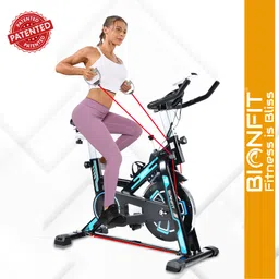 bionfit 6KG Night Fury Pro Spin Cycle with Calorie & Pulse Rate Sensor Indoor Cycles Exercise Bike-picture-23