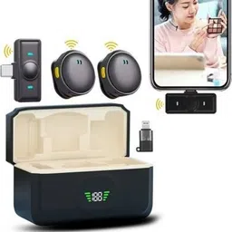 WauroNix Q8 Dual Wireless Mic for Youtube Video Recording Microphone Microphone Camera Microphone-picture-10