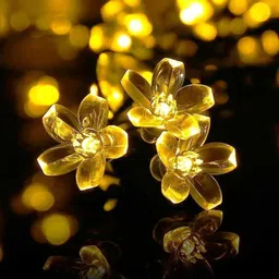 pesca 25 LEDs 4 m Yellow Steady Flower Rice Lights image 5