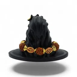 gemdrop Adiyogi,Mahadev Statue with Mala for Home, Office Desk & Living Room Décor Decorative Showpiece - 7.5 cm image 4