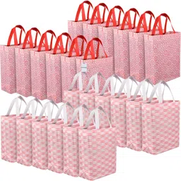homestic Non-Woven Reusable Shopping Handbag|Packof 24|Multicolor Pack of 24 Grocery Bags-picture-11