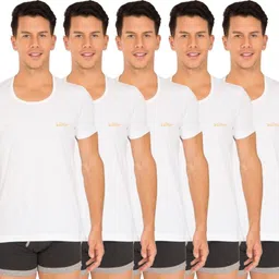 white rose Pack of 5 Vest Men Vest-picture-25