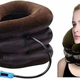 jancom Neck Cervical Traction Device Inflatable Collar Household Equipment Neck Support Neck Support image 2
