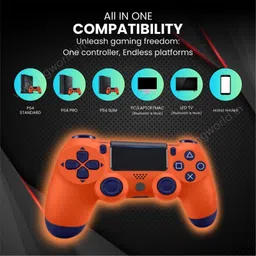 HG WORLD Wireless Controller Compatible with PlayStation 4 DualShock 4 With USB Cable Motion Controller image 4
