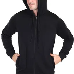 momscradle Men Full Sleeve Solid Hooded Sweatshirt image 4