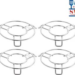 sv kitchenware Hot Pot stand for Kitchen | steel cooker stand | Dining table steel stand Steel Trivet-picture-14