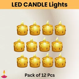 LED Candle Diya, Electric Flameless Crystal Candle Light For Home DecorationE240 Candle-image-48