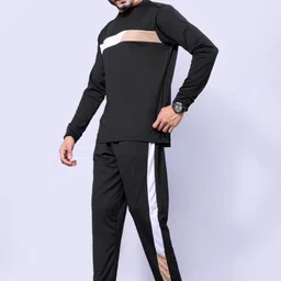 nispruh Men Night Suit Set Black Printed image 3