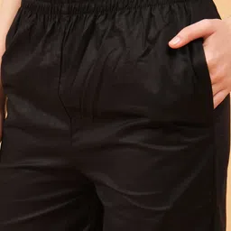 vastiram Women Flared Black Pure Cotton Trousers image 4