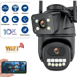 SROPX Smart Home WiFi PTZ Camera | Dual Lens 360° View with Motion Alert Security Camera-picture-17
