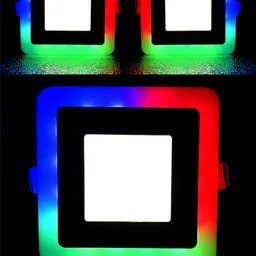 hbx LED Square Ceiling Panel Light 6 W (3+3) Down Light, Dual 3D Light RGB+White, 3 Ceiling Light Ceiling Lamp-picture-26