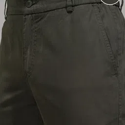 highlander Men Slim Fit Black Pure Cotton Trousers image 5