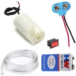 tzzot Science Project Kit Dc Mini Water Pump With Pipe / 9v Battery for Students /Kids Educational Electronic Hobby Kit-picture-15